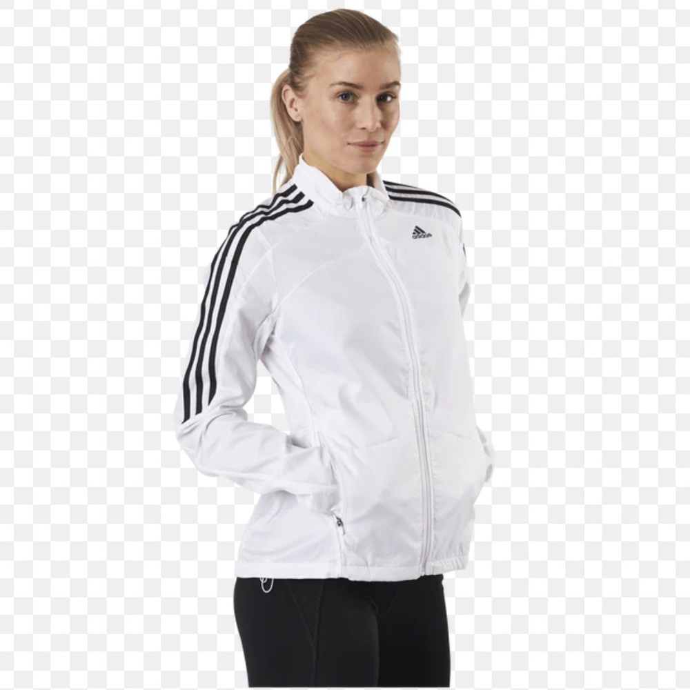 Adidas Marathon Jacket 3 Stripe white